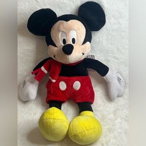 Disney Mickey Mouse Plush Toy - Black, Red, Yellow
